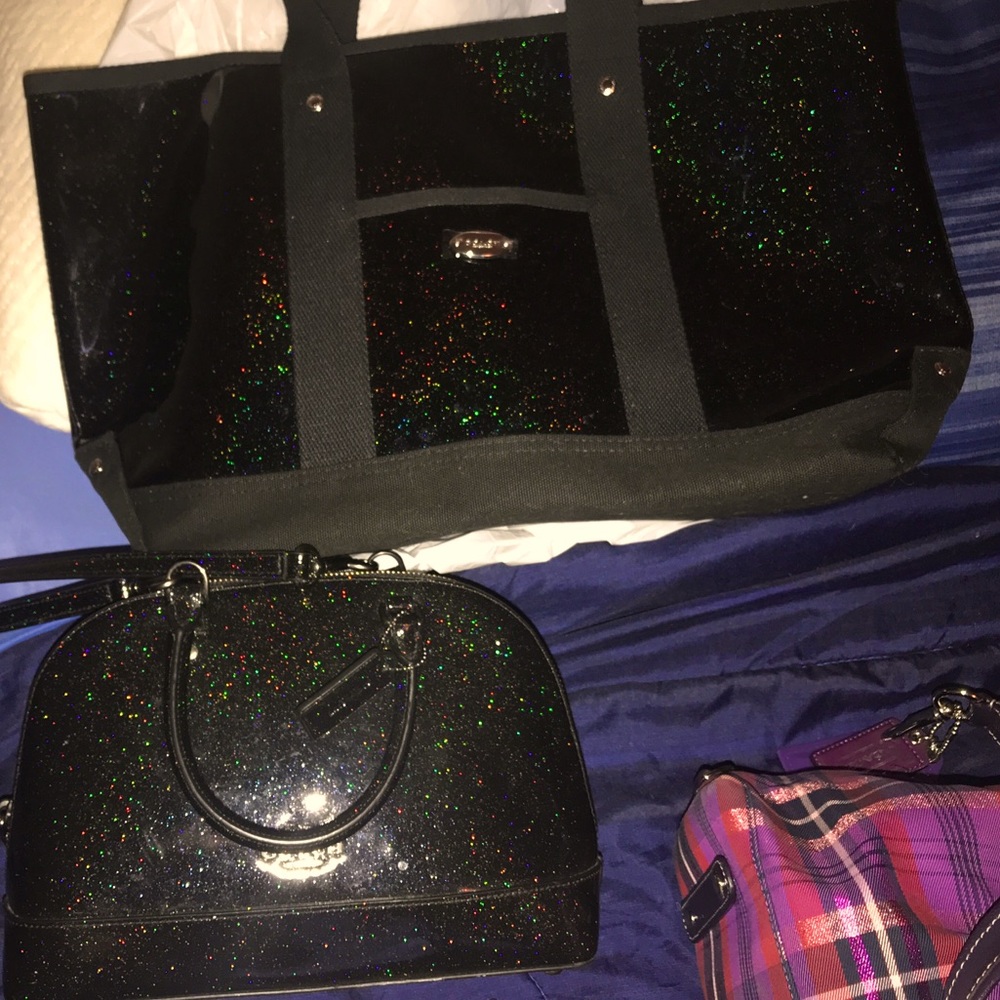 ISO Coach items that have holographic glitter!